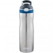 Sticlă de apă Contigo Straw Ashland Chill 590ml (Stainless Steel/Monaco Blue) [Tehnologie AUTOSPOUT] 1000-0554