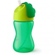 Cană Philips Avent SCF798/01 cu pai, 300 ml, Verde