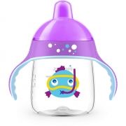 Cană Philips Avent SCF753/06 cu tetină de formare, gura tare, 260 ml, 12+ luni, Mov