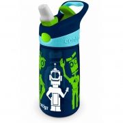 Sticlă de apă pentru copii Contigo Striker 420ml (Navy Blue Robots) [AUTOSPOUT]
