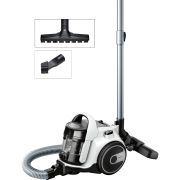 Aspirator fără sac BOSCH Serie 2 Cleann'n BGS05A222, Asp uscată, 700W, Praf 1.5l, Cablu 6m, 78dBA, Filtru igienic EPA12, Mâner ergonomic, 3 roți, AirCycle, HiSpin, Perie cu clapetă, 4.4kg, White