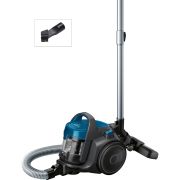Aspirator fără sac BOSCH Serie 2 Cleann'n BGS05A220, Aspirare uscată, 700W, Praf 1.5l, Cablu 6m, Filtru igienic EPA12, Mâner ergonomic, AirCycle, Motor HiSpin, Perie cu clapetă, 78dBA, G4.4kg, Laguna Blue