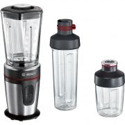 Blender de masă Bosch VitaStyle Mixx2Go MMBM7G3M, 350 W, inox