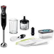 Blender de mână BOSCH ErgoMixx MS6CB61V5, 1000W, Funcție de vidare, Piano Black