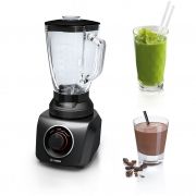 Blender de masă Bosch SilentMixx MMB42G0B, Putere 700W, 2 trepte de viteză + funcţie Pulse, Negru