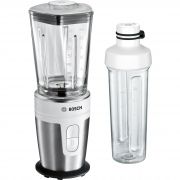 Blender de masă BOSCH VitaStyle Mixx2Go MMBM7G2M, 350 W, inox, 2 trepte de viteze, sticlă Tritan 2Go  