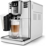 Espressor automat Philips EP5331/10, Gama 5000, Spumare automată, Carafă LatteGo 260ml, Râșniță ceramică, Boabe/Măcinată, Café au Lait, Latte Machiato, Cappuccino, Americano, Cafea, Espresso (Glossy White)