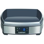 Aparat 2în1 Cuisinart Yoghurt Maker YM400E, Prepară iaurt şi brânză, Putere 40W, 6 borcane sticlă 125ml, 2 borcane plastic 250ml cu 2 site, Ecran LCD, Control temperatură, Sondă electronică, Carcasă inox
