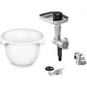 Set de accesorii BOSCH Baking Sensation MUZ9BS1 - 17000930, Destinat creării de biscuiți și fursecuri, Vas 5.5 litri (aluat 3.5kg), 4 forme biscuiți, Poate toca și carne, Pentru gama MUM9