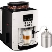 Espressor automat KRUPS Essential EA816170, 1450W, 15bar, 1.7l, Spumare automată, Carafă Auto Cappuccino XS6000, Râșniță inox, Boabe, Ecran LCD, Funcție de memorare, Design compact, Pisa White