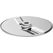 Accesoriu reversibil Bosch SuperCut Disc MUZ9SC1, Din oțel inoxidabil, Funcționează prin MUZ9VL1, Recomandat pentru felierea precisă a elementelor coapte sau fibroase (praz, țelină), Lamelă zigzag, Pe