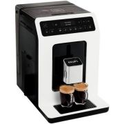 Espressor automat KRUPS Evidence EA890110, 1450 W, 2.3 L, 15 bar, 2 Duze de cafea, Rezervor boabe 260g, Râsnita 3 nivele, Display LCD, Oprire automată, Înaltime maximă ceașcă 15.8 cm, Spumare automată, Alb