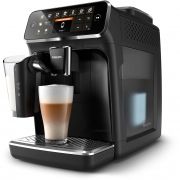 Espressor automat Philips Seria 4300 EP4341/50, Spumare automată, Carafă LatteGo 265ml, Râșniță ceramică, Boabe/Măcinată, Café au Lait, Café crème, Latte Machiato, Cappuccino, Ristretto, Glossy Black