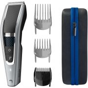 Aparat de tuns Philips HairClipper 5000 HC5650/15, Uz Dry, Cu sau fără fir, Lame oțel, Lățime 41mm, 3 piepteni (1 barbă,2 păr), 28 trepte (0.5~28mm), Li-Ion (uz 90min,reînc. 1h), 200g, Turb
