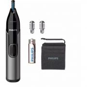 Aparat de tuns părul din nas, urechi și sprâncene Philips NoseTrimmer 3000 NT3650/16, Wet-Dry, Complet lavabil, Mâner texturat, PrecisionTrim, Protective Guard, Fără smulgere, 1x Baterie AA