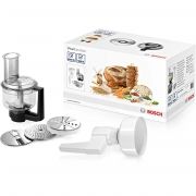 Set accesorii BOSCH VitalEmotion MUZXLVE1-00576588, O moară de măcinat cu bile de oțel și recipient 750g boabe, Un mixer universal cu 5 funcții și discuri din inox, Pentru gamele MUM XL și MUM8