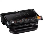 Grătar electric TEFAL OptiGrill+ XL GC722834, 2000W, 110°C~285°C (4 nivele), Corp inox, Plăci grill antiadezive detașabile din aluminiu turnat 40x20cm, Tavă largă, 9 programe+Congelate, Senzor automat, Carte rețete