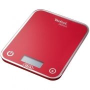 Cântar de bucătărie TEFAL Optiss BC5003V2, Maximum 5kg, Precizie 1g, Funcții TARE și Lichide (cl/dl), Oprire automată, Necesită 2xAAA LR03 (incluse), Profil subțire, Sticlă tratată termic, Cârlig (Raspberry)