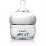 Biberon Philips Avent SCF699/17, 1 biberon Natural, 2 oz/60 ml, Tetină pentru primul debit, etape de dezvoltare 0-6 luni