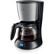 Cafetieră Philips Daily HD7459/20, 920~1080W, Capacitate 1.2l (2~15 cești), Cană de sticlă, Afișaj, Aroma Twister pentru gust intens, Sistem anti-picurare, Oprire automată, Cablu 0.85m, Black Metal