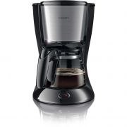 Cafetieră Philips Daily HD7462/20, 920~1080W, Capacitate 1.2l (2~15 cești), Cană de sticlă, Aroma Twister pentru gust intens, Timp preparare 10min, Sistem anti-picurare, Cablu 0.85m, Black Metal