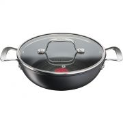 Cratiță pentru sotat cu capac de sticlă TEFAL Unlimited Gen6 G2557172, D26cm, H13cm, V3.50L