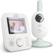 Baby monitor Philips AVENT SCD831/52, Monitor video digital pentru copii, Ecran color de 2.7 inch, Vedere infraroșu, Funcție Talkback, Cântece leagăn, Rază 50m int/300m ext, Li-Ion 2600mAh (uz 10h,reînc. 3h)