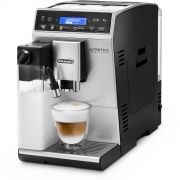 Espressor automat DeLonghi Autentica Cappuccino ETAM29.660.SB - 0132215220, 1450W, 15bar, 1.4l, Spumare automată a laptelui, Carafă LatteCrema, Râșniță inox, Boabe/Măcinată, Control aromă, Silver Black