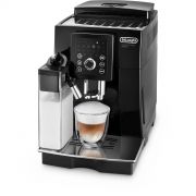 Espressor automat De'Longhi Cappuccino Smart ECAM23.260.B EX:4, 1450W, 15bar, 1.8l, Spumare automată, Carafă LatteCrema, Râșniță inox, Boabe/Măcinată, Control aromă, Suprafață încălzită cești, Negru