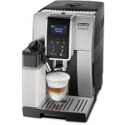 Espressor automat DeLonghi Dinamica ECAM350.55.SB - 0132215415, 1450W, 15bar, 1.8l, Spumare automată, Carafă LatteCrema, Râșniță inox, Boabe și Măcinată, Statistică, 2x Thermoblock, Funcție MY, Silver Black