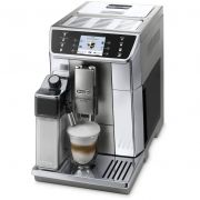 Espressor automat DeLonghi PrimaDonna Elite ECAM650.55.MS - 0132217030, 1450W, 19 bari, 2l, Spumare automată, Carafă termală LatteCrema, Râșniță inox, Boabe și Măcinată, Coffee Link App, Metal Silver