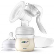 Pompă manuală de sân Philips AVENT SCF430/10, Natural Motion pentru debit rapid de lapte, Ritmul și sucțiunea reglabile, Ușor de depozitat și transportat, Ușor de curățat și asamblat