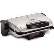 Grătar electric TEFAL Minute Grill GC205012, 1600W, Corp inox, Plăci antiadezive detașabile aluminiu turnat 30x18cm, Tăviță, 2 programe (Grill și Barbecue), Termostat reglabil, Mâner, Ușor de depozitat