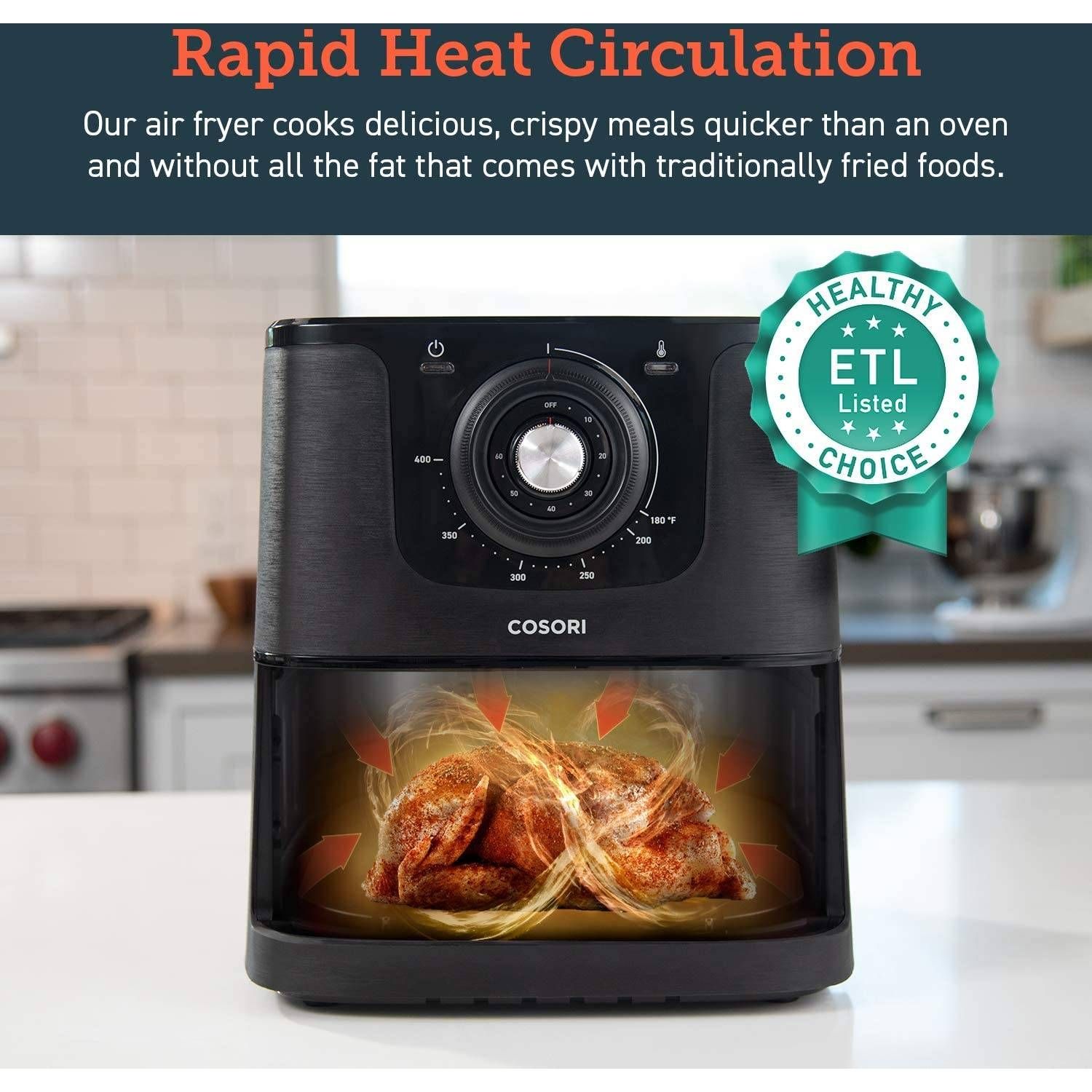 Friteuză cu aer cald COSORI Original AirFryer CO158AFRXB, 1700W, 5.5l