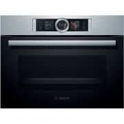 Cuptor încorporabil BOSCH CSG656BS2 Serie 8 Electric, Multifuncțional, 47L, Funcție Abur, Autocurățare EcoClean, Convecție 4D, Touch control, Display TFT, Clasa A+, Inox