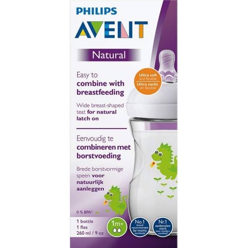 Biberon pp natural philips avent 260 ml dragon scf070/24