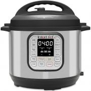 Multicooker Instant Pot Duo 6, V5.7L, 1000W, 7 funcții, Vas interior bombat din inox, 10 sisteme de siguranță, Grătar multifuncțional, Cablu 0.90cm, 5.40kg, Argintiu