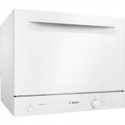 Mașină de spălat vase compactă BOSCH Seria 2 SKS51E32EU, Independentă, 6 seturi, 5 programe, ExtraDry, Glass 40°C, Sistem ActiveWater, EcoSilence Drive, Clasa F, 55 cm. Albă