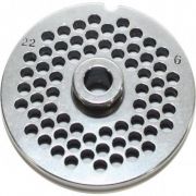 Accesoriu grilă/sită din oțel inoxidabil de 6 mm pentru mașina de tocat reber nr.22