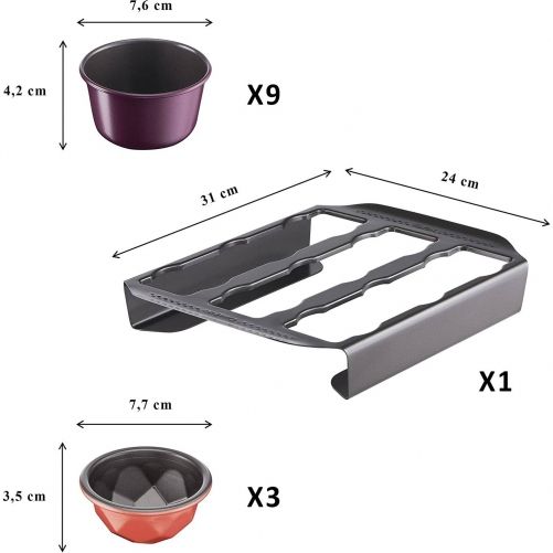 TEFAL CREABAKE 3 moules dôme 7,5 cm J3069304