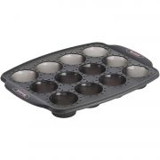 Formă de copt TEFAL 10 Cannelés CrispyBake J4172014, 29x21cm, Silicon Platinum Ultra Flex, Java Pepper Grey