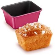 Set de 3 forme TEFAL CreaBake Mini-Cakes J3079804, 8.3x6.5cm, Oțel carbon, Suprafață antiaderentă, Compatibil cu Cake Factory Délices, Dulcis Grey-Holi Pink