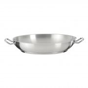 Tigaie paella de înaltă calitate NEFF Z9454X0 - 00570370, Aluminiu Ecotherm, DV 40cm ~ DB 31cm, H 7.5cm, Grosime 1.2mm, Mânere solide din inox, Recomandată pentru ochiuri centrale largi, DW safe