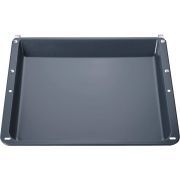 Tavă universală emailată BOSCH HEZ342070 - 00471885, L45.9cm, l40cm, H3.8cm, DW Safe, Sigură pentru piroliză, Grey