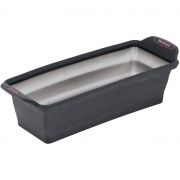 Formă de copt TEFAL CrispyBake J4170414, 24x11cm, Silicon Platinum Ultra Flex, Java Pepper Grey