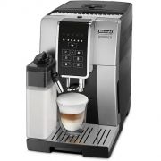 Espressor automat DeLonghi Dinamica ECAM 350.50.SB, 1450W, 15bar, 1.8l, Spumare automată, Carafă LatteCrema, Râșniță inox, Boabe și Măcinată, Control aromă, Funcție MY, Silver Black