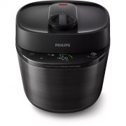 Multicooker electric sub presiune Philips All-In-One HD2151/40, 1000W, Volum 5l, 35 opțiuni meniu, Vas aluminiu teflonat, Temporizator 24 ore, Păstrare la cald 12 ore, Aplicație NutriU, Carte rețete