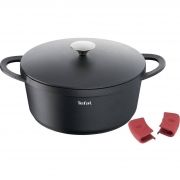 Cratiță pentru tocănițe cu capac TEFAL Trattoria E2185334, D28cm, 6.67l