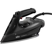 Fier de călcat BRAUN FreeStyle 5 SI5088BK - 0127406018, 2300~2800W, Continuu 50g/min, Jet 220g, Rezervor 300ml, Talpă curbată EloxalPlus, FreeGlide 3D, Oprire automată, Cablu 2m, G1.4kg, Black