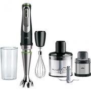 Blender de mână BRAUN MultiQuick 9 MQ9138XI - 0X22111379, 1000~1200W (variabilă și Pulse), Lame ActiveBlade, Active PowerDrive, iMode, Advanced SmartSpeed, SplashControl, Cablu 1.2m, Premium Black